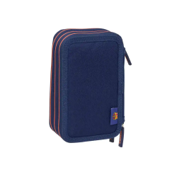 Plumier escolar safta triple 37 piezas f.c. barcelona 2ª equipacion 25/26 195x125x55 mm