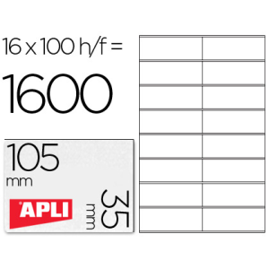 Etiqueta adhesiva apli 1287...
