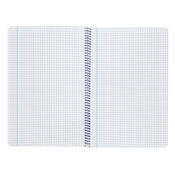 Cuaderno espiral liderpapel a4 smart tapa blanda 80h 75gr cuadro 4mm con margen color amarillo