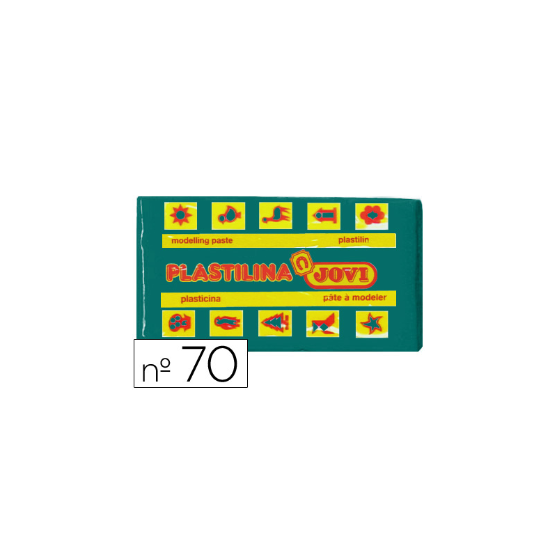 Plastilina jovi 70 verde oscuro unidad tamaño pequeño