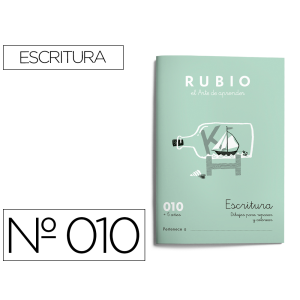 Cuaderno rubio caligrafia...