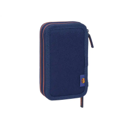 Plumier escolar safta doble pequeño 29 piezas f.c. barcelona 2ª equipacion 25/26 195x125x40 mm