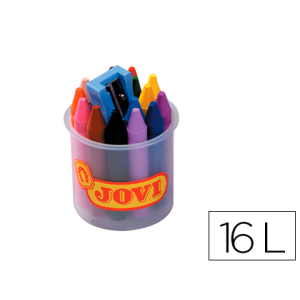 Lapices cera jovicolor bote...