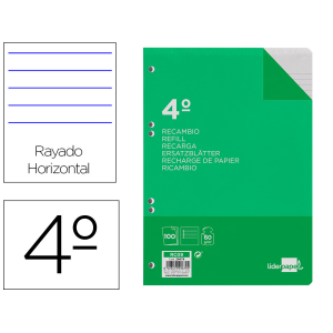 Recambio liderpapel cuarto...