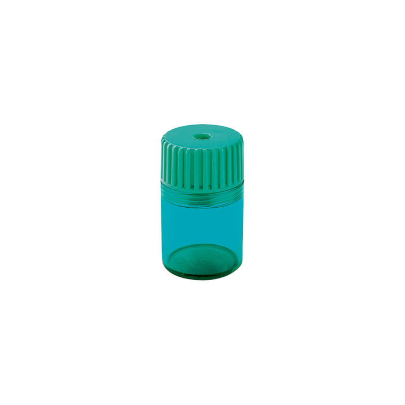 Sacapuntas m+r 914 plastico 1 uso con deposito cuchilla fijada por presion