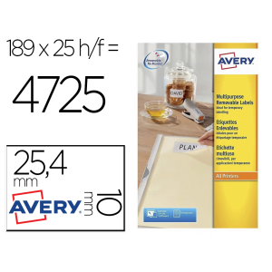 Etiqueta adhesiva avery...