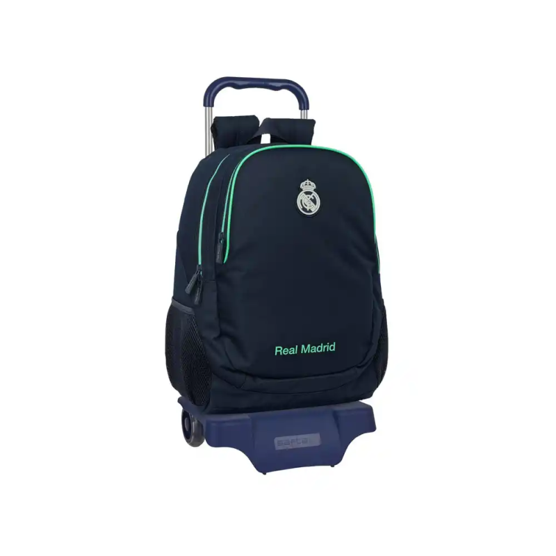 Mochila safta mod. 665 con carro 905 real madrid 2ª equipacion 25/26 440x320x160 mm