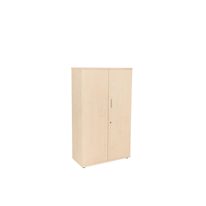 Armario rocada con 3 estantes y dos puertas enteras serie store 156x90x45 acabado aa01 haya/haya