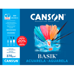 Papel acuarela basik canson...