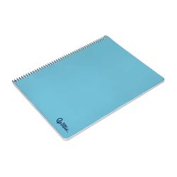 Cuaderno espiral liderpapel a4 smart tapa blanda 80h 75gr cuadro 4mm con margen color celeste