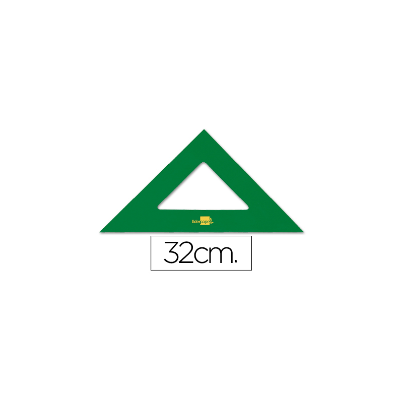Escuadra liderpapel 32 cm acrilico verde
