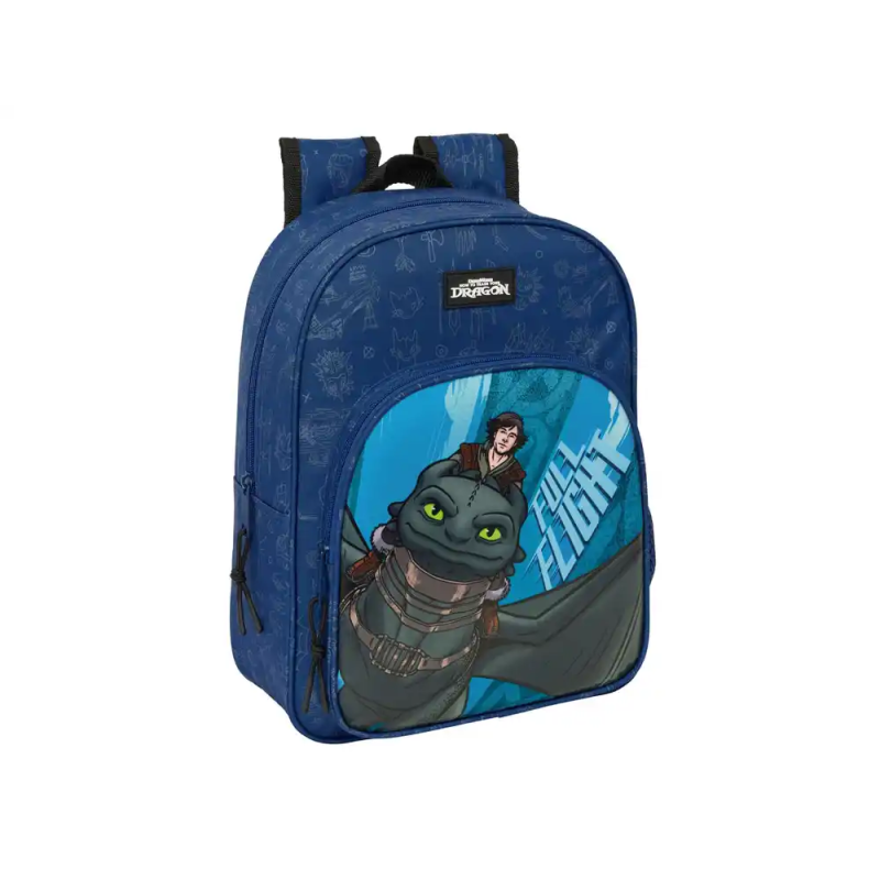 Mochila safta infantil adaptable a carro como entrenar a tu dragon 340x260x110 mm