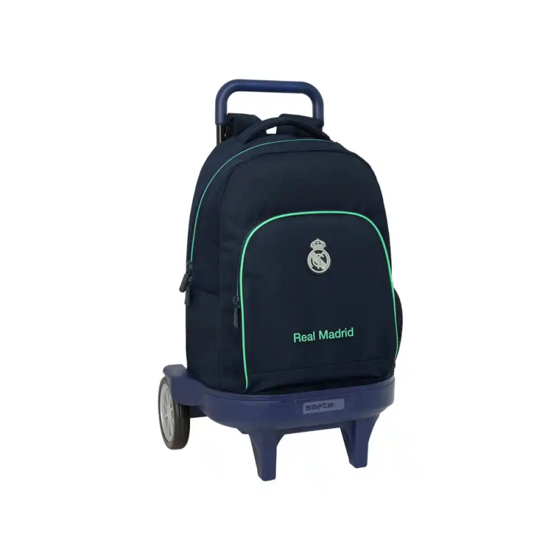 Mochila safta grande con ruedas compact extraible real madrid 2ª equipacion 25/26 450x330x220 mm