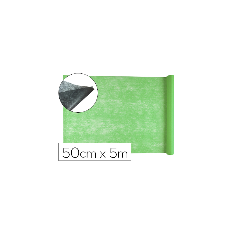 Tejido sin tejer liderpapel terileno 25 g/m2 rollo de 5 mt verde