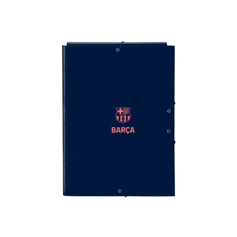 Carpeta carton folio gomas solapas safta f.c. barcelona 2ª equipacion 25/26