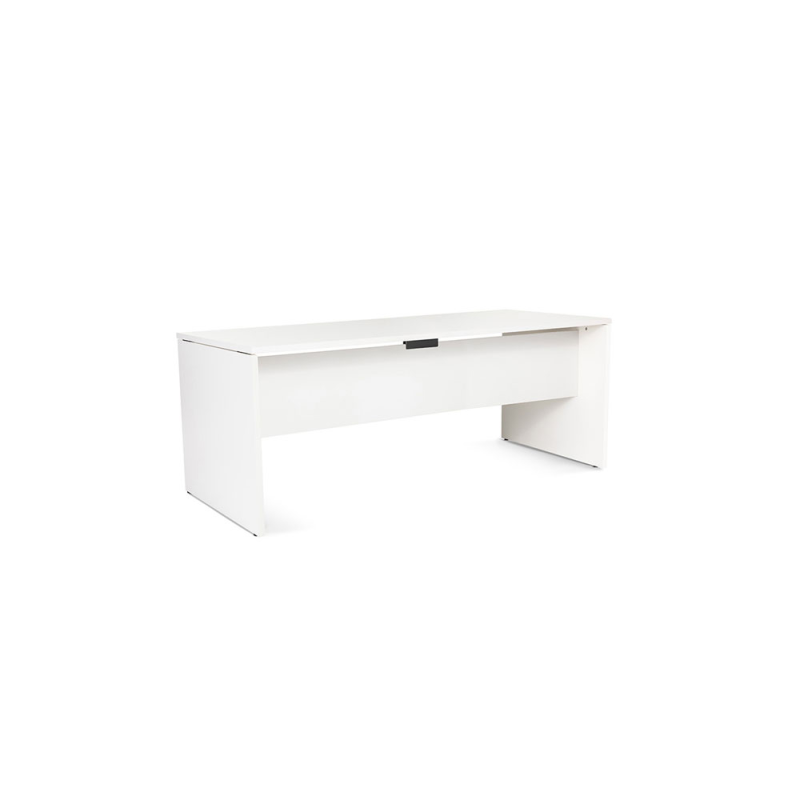 Mesa oficina rocada serie work 180x80 cm acabado aw04 blanco/blanco