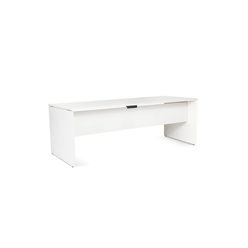 Mesa oficina rocada serie work 200x80 cm acabado aw04 blanco/blanco