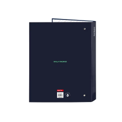 Carpeta carton folio 4 anillas mixtas safta real madrid 2ª equipacion 25/26