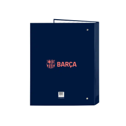 Carpeta carton folio 4 anillas mixtas safta f.c. barcelona 2ª equipacion 25/26
