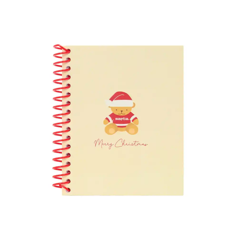 Cuaderno espiral safta a6 120h 60 gr microperforado cuadro 5 mm tapa forrada complementos safta