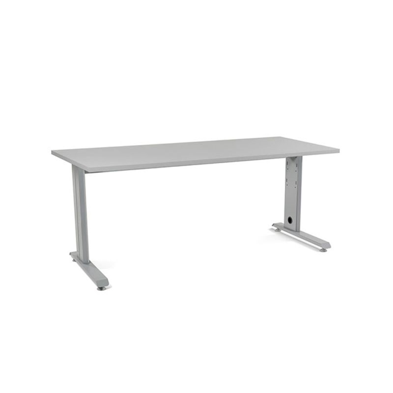 Mesa de oficina rocada metal 2003ac02 gris/gris 180x80 cm