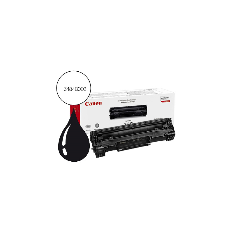 Toner canon laser crg 725 negro lbp6000 lbp6000b lbp6020 lbp6020b 1600 pag