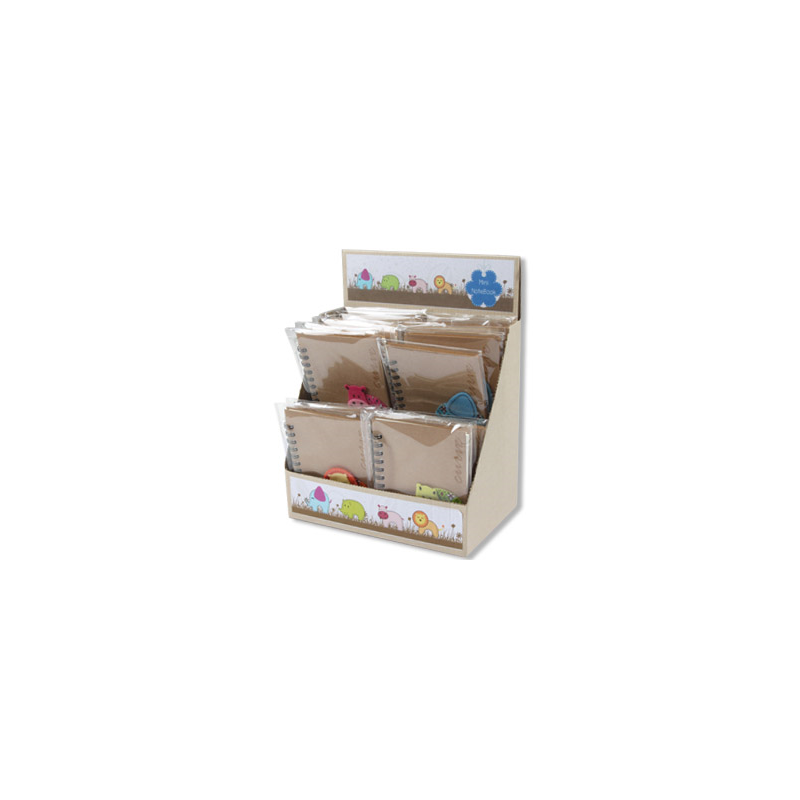 Bloc espiral fantasia animales mini 95x102mm papel 70g/m2