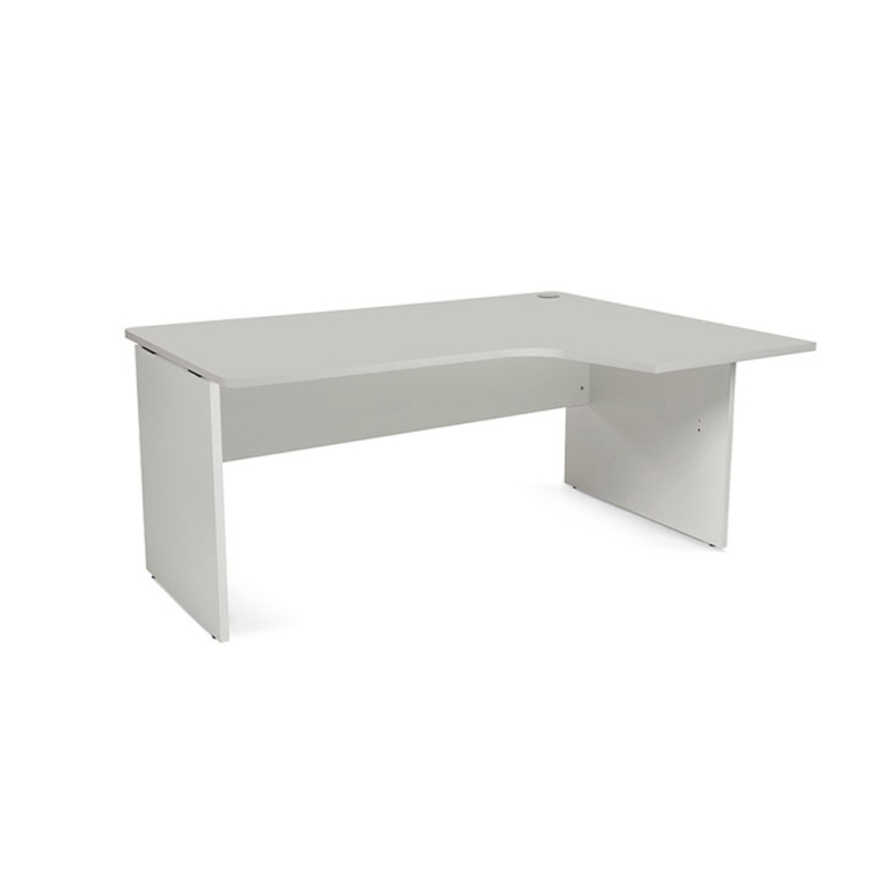 Mesa rocada serie work 160x120 cm derecha acabado an02 gris/gris
