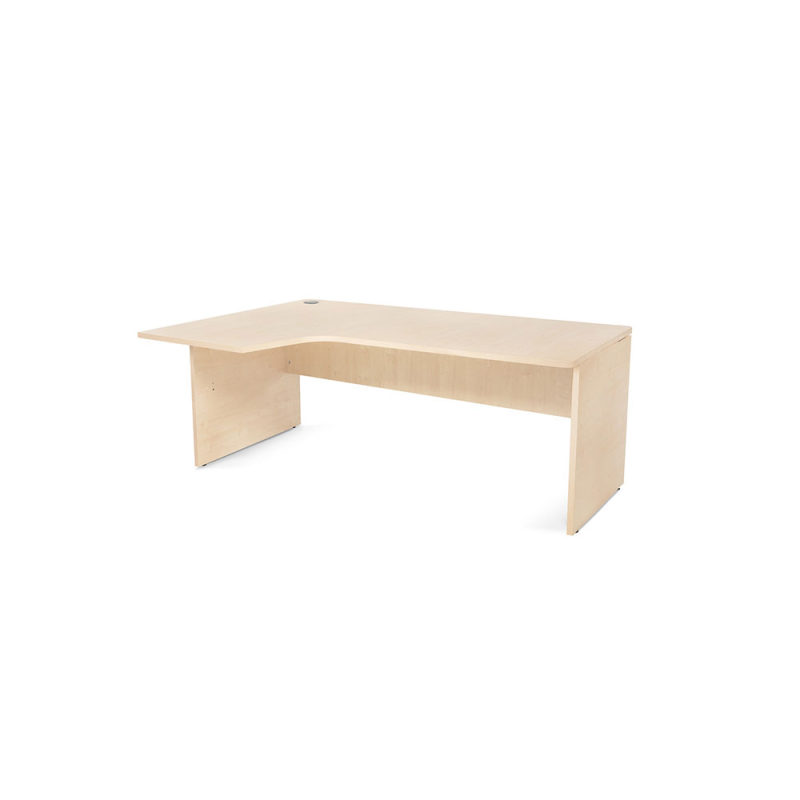 Mesa rocada serie work 180x110x76 cm izquierda acabado aa01 haya/haya