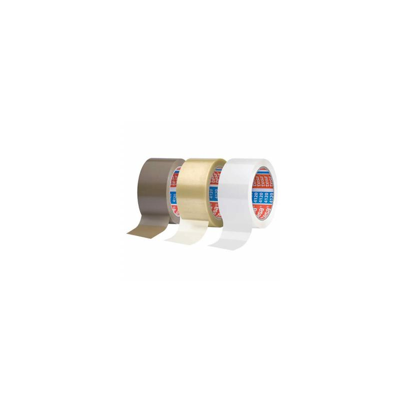 Cinta adhesiva tesa polipropileno blanca 132 mt x 50 mm para embalaje