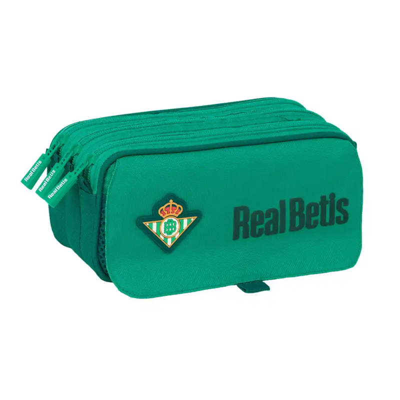 Bolso escolar portatodo safta triple big resistente al agua real betis 100x215x80 mm