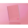 Cuaderno espiral liderpapel a4 smart tapa blanda 80h 75gr cuadro 4mm con margen color rosa
