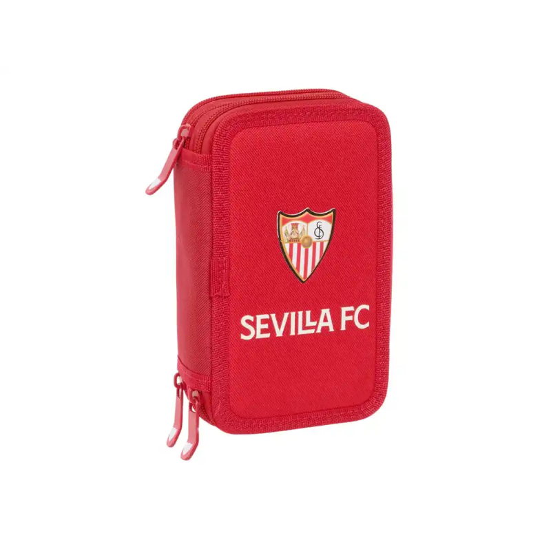 Plumier escolar safta triple 37 piezas resistente al agua sevilla f.c. 195x125x55 mm