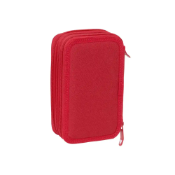 Plumier escolar safta triple 37 piezas resistente al agua sevilla f.c. 195x125x55 mm