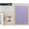 Cuaderno espiral liderpapel a4 smart tapa blanda 80h 75gr cuadro 4mm con margen color violeta