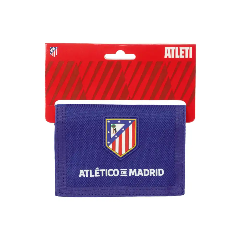 Billetera safta atletico de madrid 95x125x10 mm