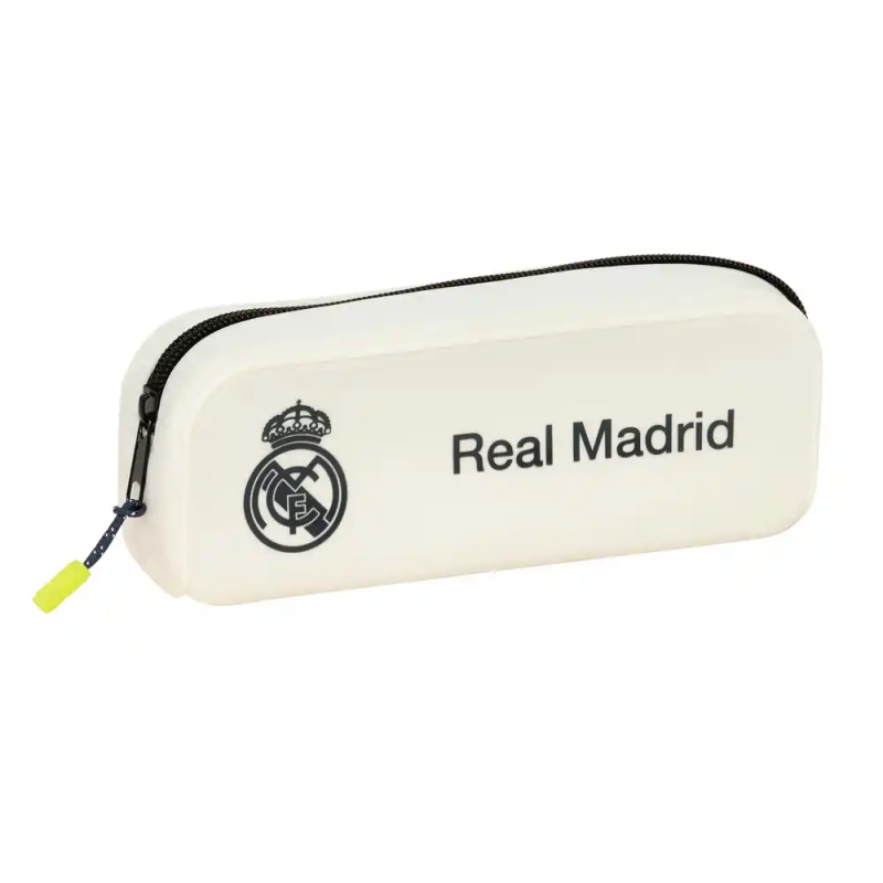 Bolso escolar portatodo safta silicona real madrid 1 equipacion 25/26 75x185x55 mm