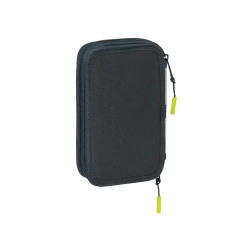 Plumier escolar safta doble pequeño 29 piezas real madrid 1 equipacion 25/26 195x125x40 mm