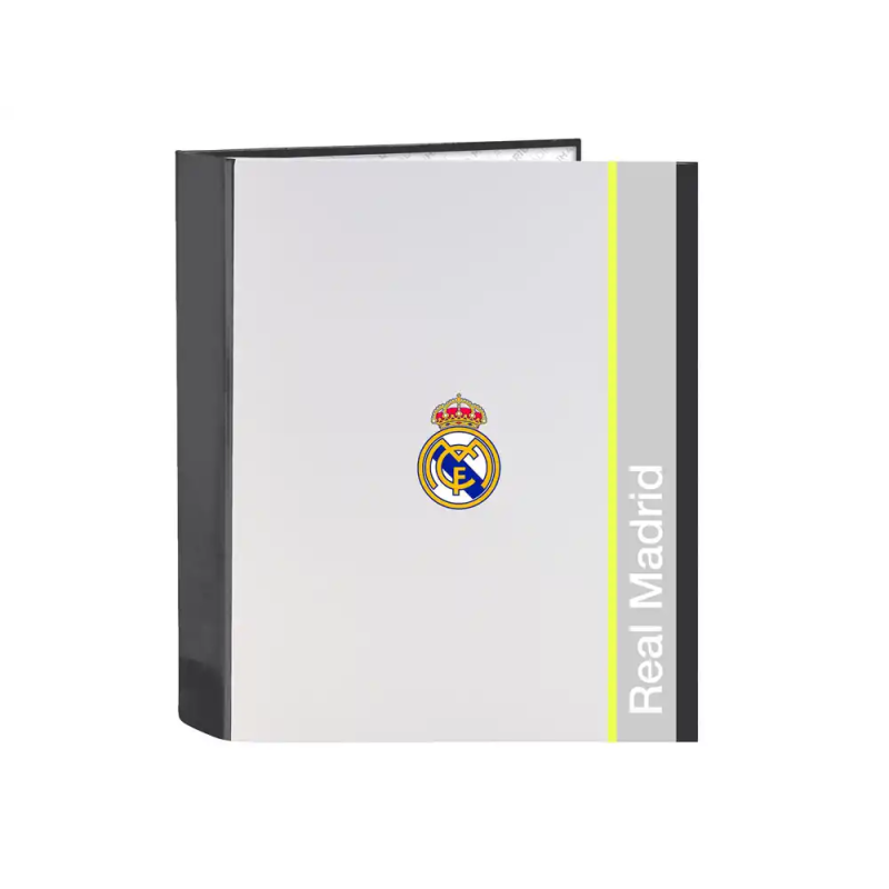 Carpeta safta 4 anillas folio carton lomo ancho real madrid 1 equipacion 25/26