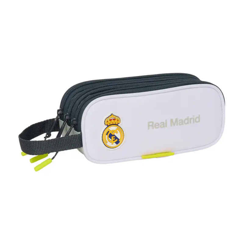 Bolso escolar portatodo safta triple real madrid 1 equipacion 25/26 85x210x70 mm
