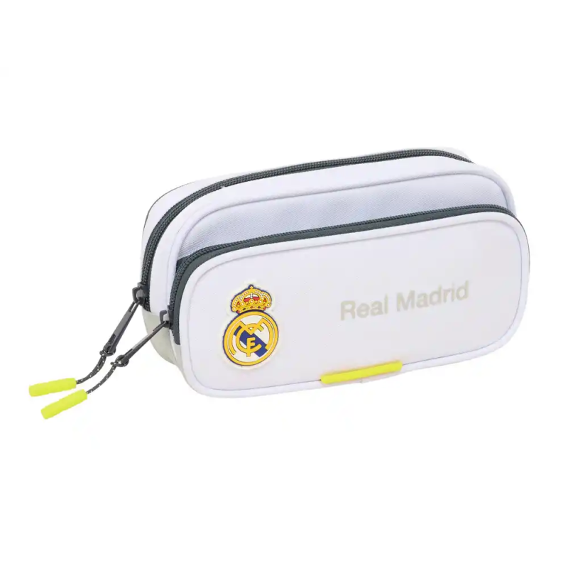 Bolso escolar portatodo safta con bolsillo real madrid 1 equipacion 25/26 105x210x60 mm