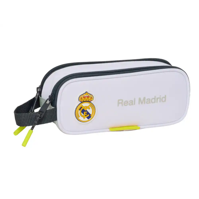 Bolso escolar portatodo safta doble real madrid 1 equipacion 25/26 80x210x60 mm