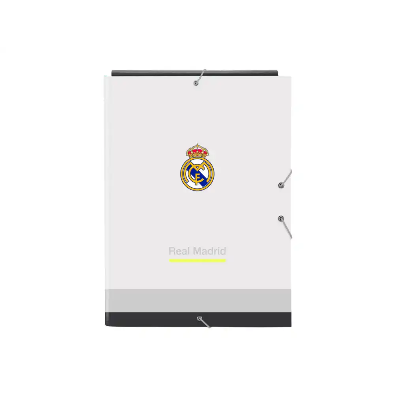 Carpeta safta gomas solapas folio carton real madrid 1 equipacion 25/26