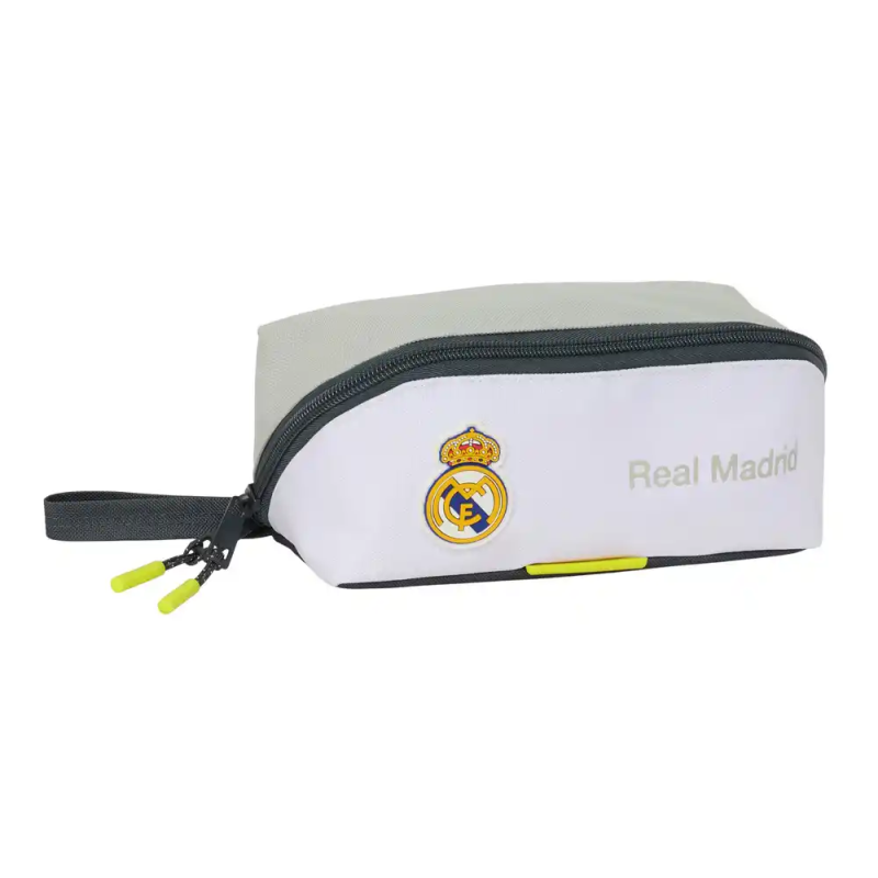 Bolso escolar portatodo safta cuadrado grande real madrid 1 equipacion 25/26 80x200x80 mm