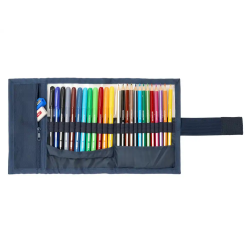 Plumier escolar safta enrollable 27 piezas el ganso eclipse 200x70x70 mm