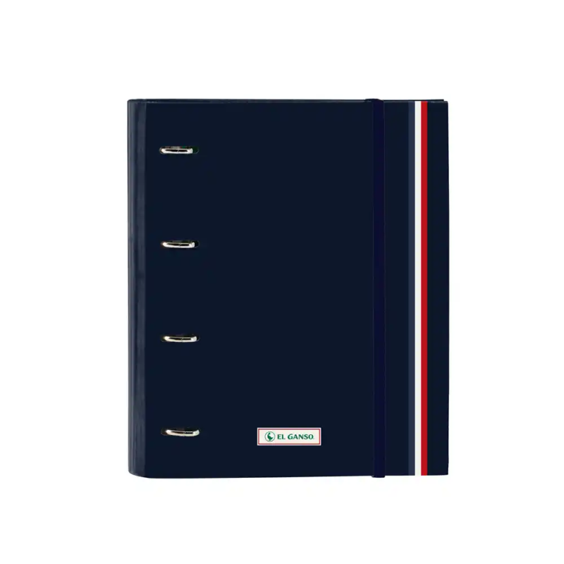 Carpeta safta 4 anillas de 35mm a4 con recambio 100h con goma y 5 separadores el ganso eclipse