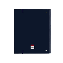 Carpeta safta 4 anillas de 35mm a4 con recambio 100h con goma y 5 separadores el ganso eclipse