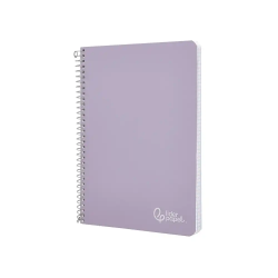 Cuaderno espiral liderpapel a4 witty tapa dura 80h 90gr cuadro 4mm con margen color violeta