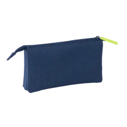 Bolso escolar portatodo safta triple munich blue indigo 120x220x30 mm