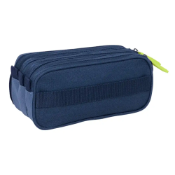 Bolso escolar portatodo safta triple big munich blue indigo 100x215x80 mm